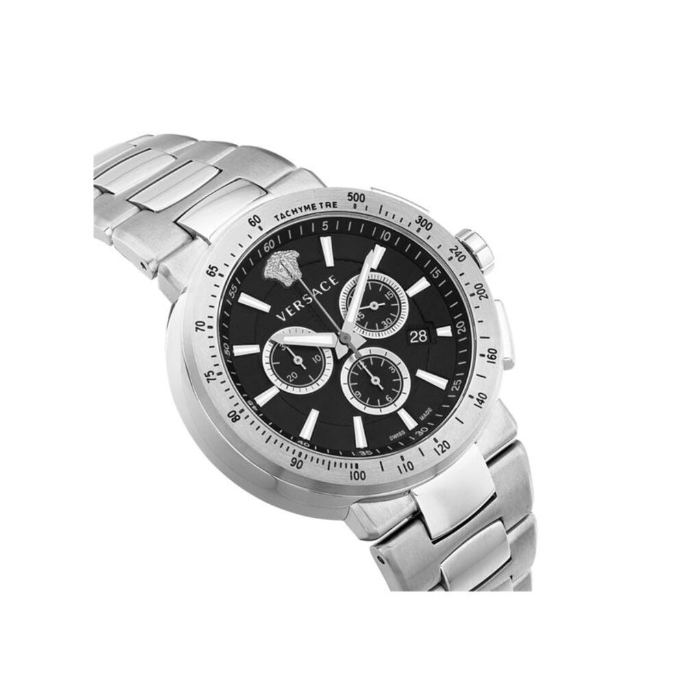 Versace  Mystique Chrono Bracelet Watch Silver Mens - Picture 3 of 6